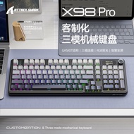 Gaming keyboard with Bluetooth and mechanical keys x98pro Wireless keyboard remotely controls three-