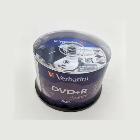 Verbatim 4.7GB DVD+R Recordable 16X 120MIN 50Pcs/Barrel