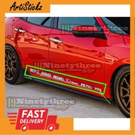sticker body brand car sticker (PAGE 3) - untuk logo lain boleh bukak iklan page 1 & 2.