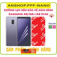 Toughened flexible phone screen protector for Samsung A8/A8+ (A8 Plus)/A8 Star (A8star)
