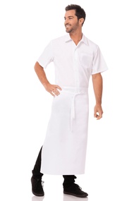 Unisex Bar Apron, White, One Size