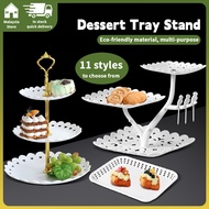 3-Llayer Display Stand Desert Table Cupcake Fruit Pie Dray Makanan Hari Jadi Pesta Pesta Kek Paparan