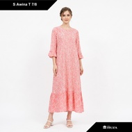 Batik Huza Adult Daster Batik Dress Awina T 7/8