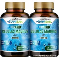 2 Celulas Madres AFA Stem Natural Cell 120 Capsules 1000 mg Blue Green Algae Non GMO Gluten Free Aph