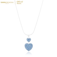 Louis Montini (Jewelry) Sterling Silver 925 Necklace สร้อยคอเงินแท้ 92.5% สร้อยคอผู้หญิง รูปหัวใจ LJ