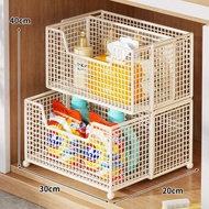 衣櫃內可抽拉包包收納分隔板的置物架 存放盒 抽屜架 衣物放置展示櫃（平行進口）（快遞送貨上門）