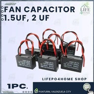 1PC. Electric Fan Capacitor Fan Motor Running Starting Capacitor CBB61 400/450V AC 1.5UF / 2UF