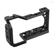 Doc Aluminum Alloy Camera Cage Rig with Cold Shoe Mount ARRI Locating Hole 1/4 3/8 Threaded Holes Re