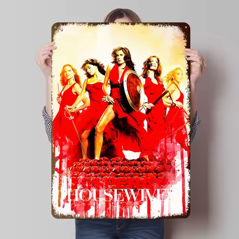 Desperate Housewives Printed Poster Customized Wall Art Retro Vintage Metal Tin Signs for Home Decor