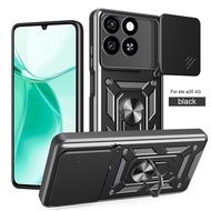 Case ZTE BLADE A35 a35 4g New anti-fall with bracket armor combination set portable hard shell push 