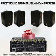 PAKET SOUND CAFE DAN RESTORAN PAKET AUDIO JBL 4 INCH 4 SPEAKER JBL