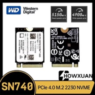 Western Digital WD SN740 2TB 1TB 512GB M.2 SSD 2230 NVMe Gen4 PCIe4.0 X4 NVMe Solid State Drive