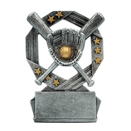 Baseball Hexa Star Trophy - 4.75 Inch Tall | The Hero of The Diamond Award | A Galactic Grand Slam i