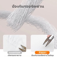 Dube-ผ้าม่านสีขาว สไตล์ญี่ปุ่น Minimal โปร่ง(เนื้อหนา) มองไม่ทะลุ กรองแสงนวลสวย ติดตั้ง  ตีนตุ๊กแก