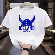 KATUN ICELAND VODKA dp Short Sleeve Distro T-Shirt Men's and Women's T-Shirtbiru O-NECK Cotton 24s Q