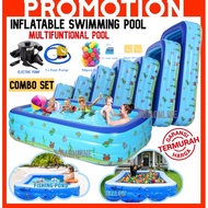 ~SHIP FROM KL~  Inflatable Swimming Pool Family Pool Kolam Mandi Budak 3 RING Inflatable Swimming po