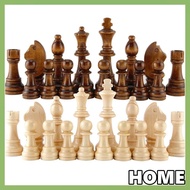 ALLGOODS 32PCS Wooden Chess, 2.2 in Wooden Word Chess Set, Figurine International Delicate Standard 