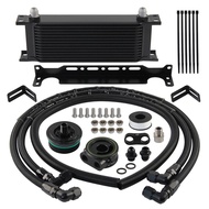 For Toyota 8AN 14 Rows Engine Oil Cooler Kit 1GR 2GR 3GR 5GR 8AR Reiz Crown FJ Oil Filter Sandwich P