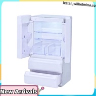 Mini Fridge Dollhouse Light Up Toy Fridge 1:12 Fridge Miniature