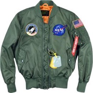 飛行員夾克男阿爾法·馬丁NASA太空總署MA1男女春秋薄外套棒球服