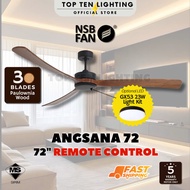 NSB FAN NSB Angsana 72" DC Motor Remote Control Ceiling Fan / Kipas siling Ceiling Fan