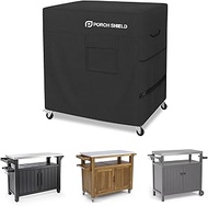 Porch Shield Waterproof Rolling 80-100 Qt Cooler Cart Cover Fits Most Patio Ice Chest Party Cooler (