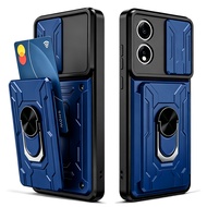 Shockproof Heavy Hard Casing Case with Stand and Card Slots for OPPO A6X A6 Pro A5X A5 Pro A3X A18 A