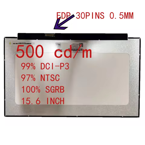 15.6 inch A+ NV156FHM-N4R Laptop LED Screen Matrix for HP/LENOVO/DELL 500 cd/m² 99% DCI-P3 LED Displ