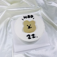 熊手繪蛋糕 生日蛋糕 客製 卡通 手繪 造型 周歲寶寶 4 6吋宅配