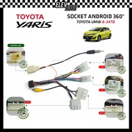 360 Camera Android Socket Toyota Yaris A-34TB