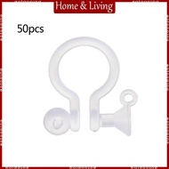 AOTO 50Pcs set Earring Components Clear Clip-on Earring Converter Resin Jewelry Craft