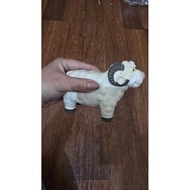 Vintage White Black sheep Figurine (PRELOVED Good Condition) White sheep Figurine/ Children's toy ba