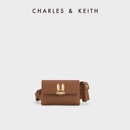 CHARLES&amp;KEITH Chest Bag CK2-81210021 Disney Zootopia Series: กระเป๋าคาดเอวหูกระต่ายใบเล็ก Brown