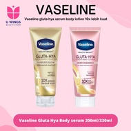 VASELINE Healthy Bright​ Gluta-Hya Serum Burst UV Lotion 200ML &amp; 330ML Dewy Radiance Flawless Bright/vaseline gluta hya murah /vaseline body serum gluta orginal/gluta hya serum body lotion