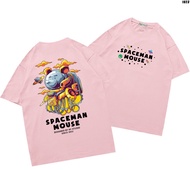 Áo thun tay ngắn nam nữ Vải cotton 75% form rộng Gấu Spaceman 1023