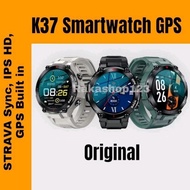 K37 Smartwatch, GPS, 1.32" Big Screen, konek STRAVA, Fitness tracker.