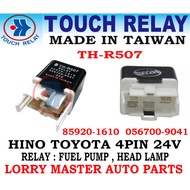 TH-R507 4PIN 24V HINO NISSAN FUSO 85920-1610 HEAD LAMP RELAY , FUEL PUMP RELAY POWER RELAY TOUCH RELAY MADEIN