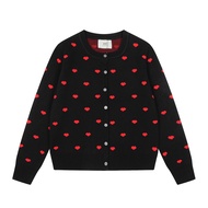 เสื้อกันหนาวแบบถักผู้หญิงผ้าแจ็คการ์ดพิมพ์ลายทั้งตัว AM1ใหม่อินเทรนด์ยุโรปและอเมริกันง่ายและอเนกประส