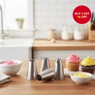Nozzle Tips Set 1M 2F 2D 6B 2A for Cake Icing, Buttercream, and Pastry Decorating  Set Muncung Nozzl