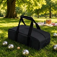 Bocce Ball Storage Bag Compartmented Bocce Ball Organizer Bag Padded Handles Structured