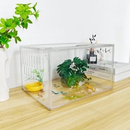 Baby Snake Breeding Box Transparent Acrylic Small Household Baby Snake Cage Breathable Snake Seedlin