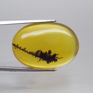 พลอย โอปอล ต้นไม้ ธรรมชาติ แท้ ( Unheated Natural Dendrite Dendritic Opal ) 14.40 กะรัต