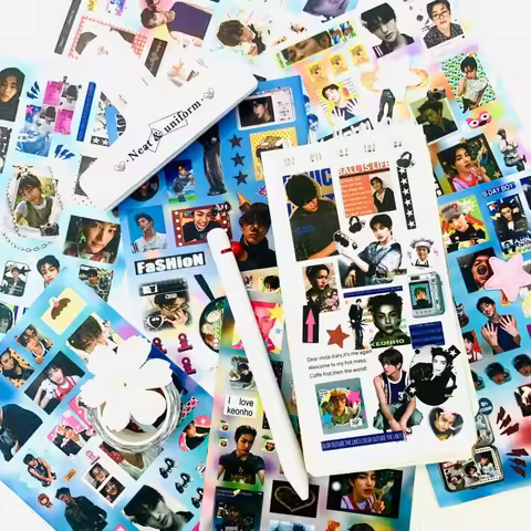 8pcs/set Kpop CORTIS Stickers Handbook Notebook Diy JAMES JUHOON Decorative Luggage Suitcase Phone H