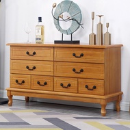 TV Cabinet Special Offer European-Style Solid Wood Bedroom Multi-Drawer Locker Drawer Cabinet Eight-