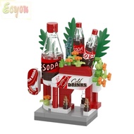 ECYOU Mini Shop Blocks, Building Blocks Mini City Building Blocks,  Micro Blocks Educational Toys Bi