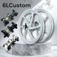 6LCustom HUB PNP Y15, Y16, CHROME, BLACK, TITANIUM SPORT RIM 6 BATANG CUSTOM RIM