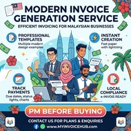 (FAST) Physical Invoice Generator: Custom Invoice LHDN approved