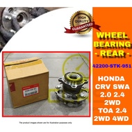 HONDA REAR WHEEL BEARING 42200-STK-951 HONDA CRV SWA 2.0 / 2.4（ 4WD ) TOA 2.4 ( 2WD / 4WD )