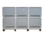 Club Lemari Plastik Double Club Flip Rotan 3 Susun dan 2 Susun 4 pintu 16 pintu