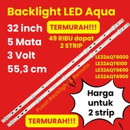 MATA BACKLIGHT LED TV AQUA 32 INCH 5 EYES 3 VOLT LE32AQT6000 LE32AQT6100 LE32AQT6600 LE32AQT6900 32A